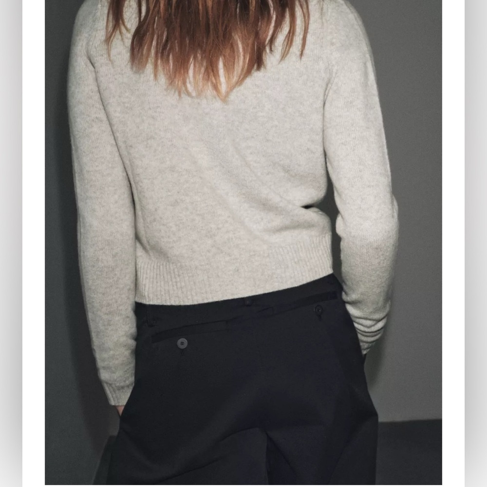 Zara 100% wool long sleeve top - Picture 2 of 3